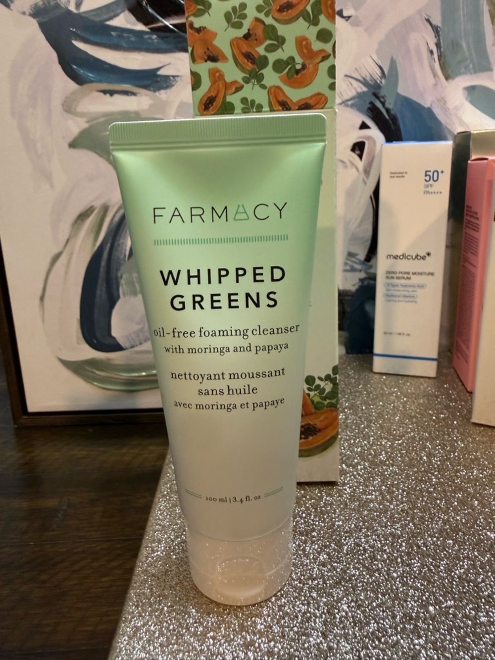 *NEW*3.4oz* Farmacy Whipped Greens Oil-Free Foaming Cleanser - Green